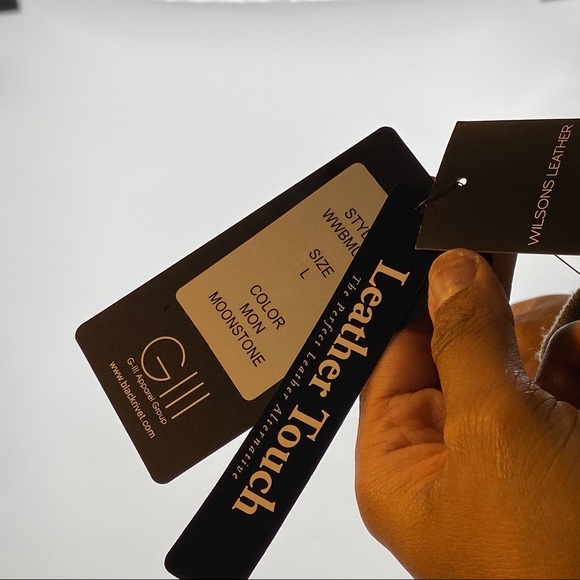 Wilson's Leather Black Rivet Leatherette Blazer - Picture 8 of 8